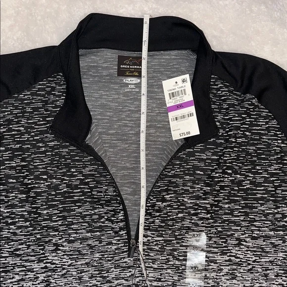 Greg Norman Collection Black and Gray Long Sleeve Tee - Picture 5 of 12